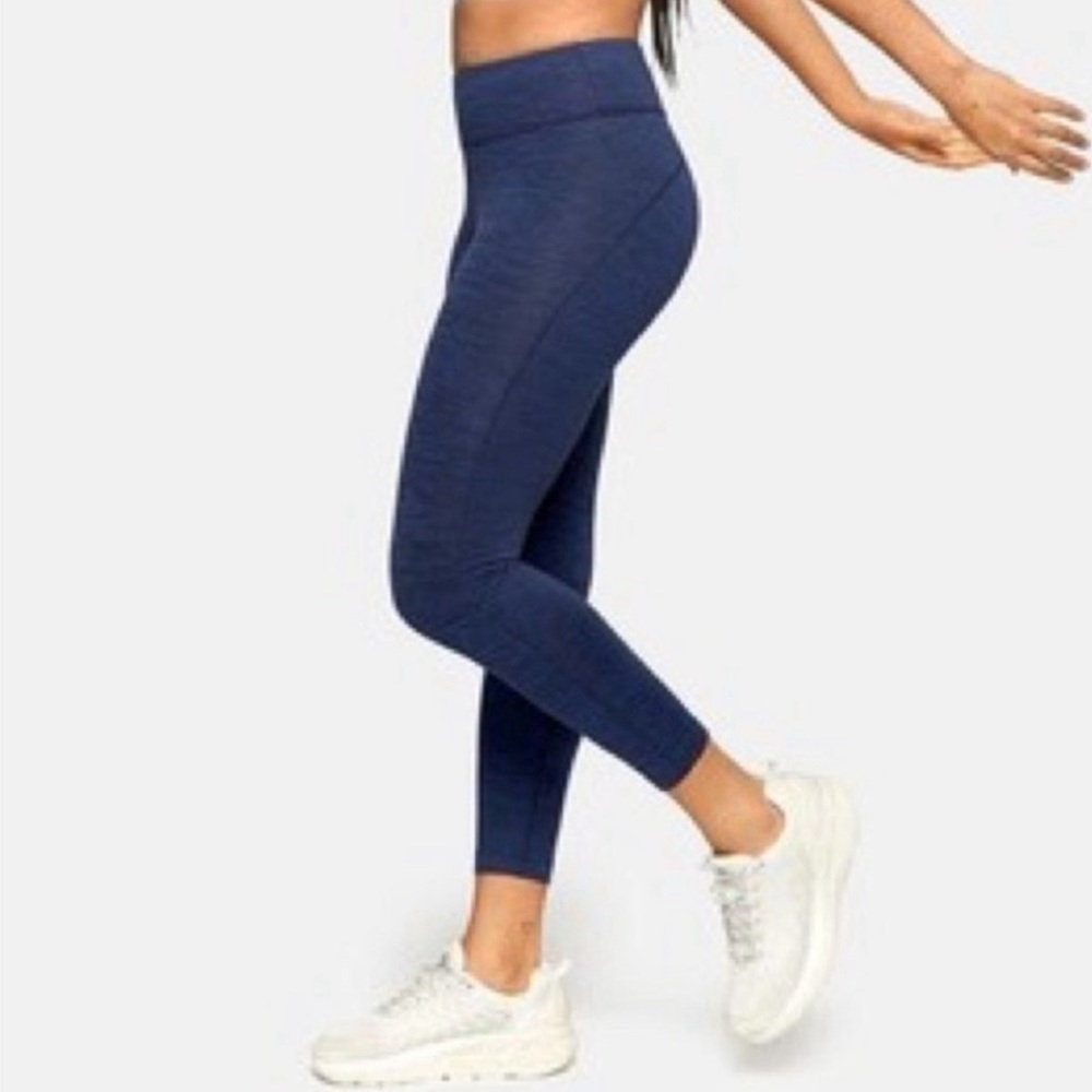 Outdoor Voices Warm Up Leggings Tech small space dye blue